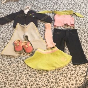 American Girl Doll Outfit + extra ag store jeans